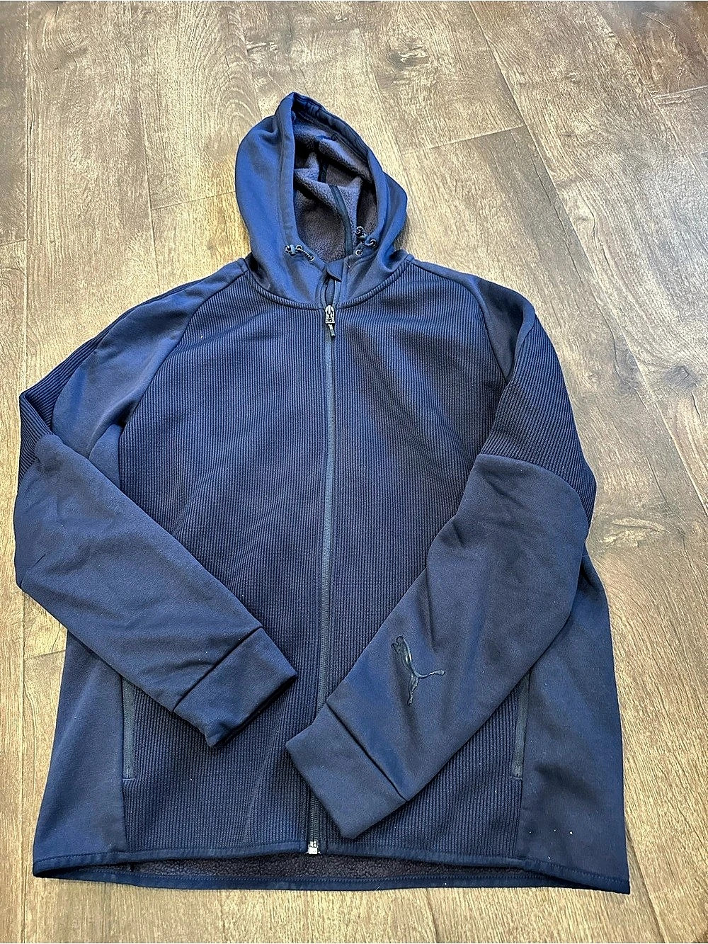 Puma Men's Blue Performance Jacket Size Large